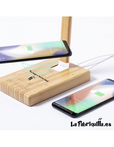Lámpara Led con Cargador Inalámbrico para Teléfonos La Fabriquilla