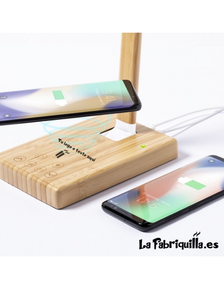 Lámpara Led con Cargador Inalámbrico para Teléfonos La Fabriquilla